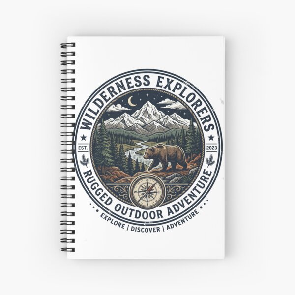 Item preview, Wilderness Explorers Rugged Bear Badge designed and sold by misbahsiro.