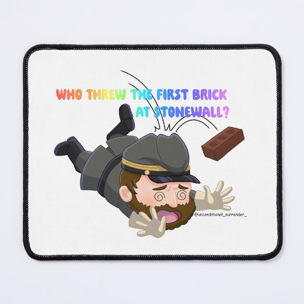 Item preview, Who Threw the First Brick at Stonewall? designed and sold by Ulysses Gallo.
