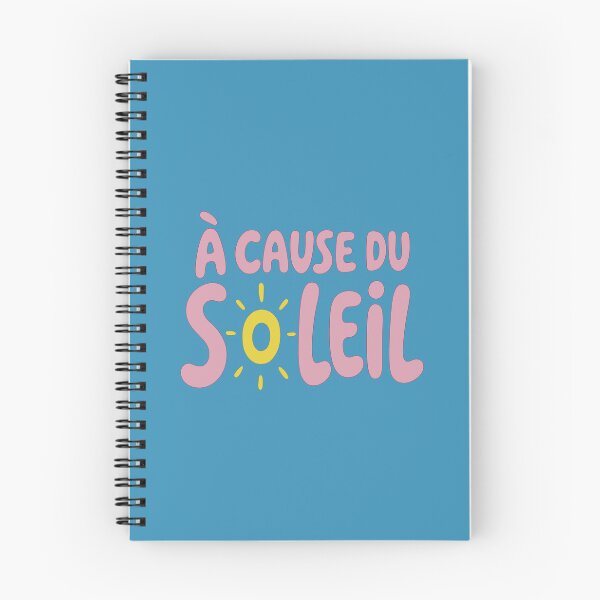 Item preview, À Cause du Soleil — Because of the Sun French Typography  designed and sold by AbsoluteMotif.