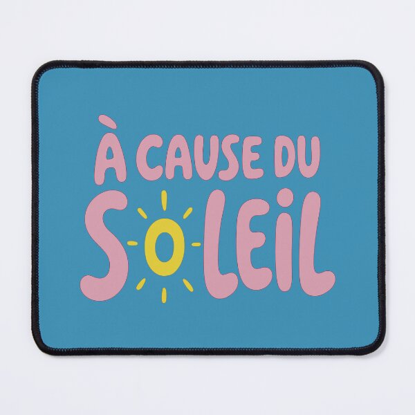 Item preview, À Cause du Soleil — Because of the Sun French Typography  designed and sold by AbsoluteMotif.