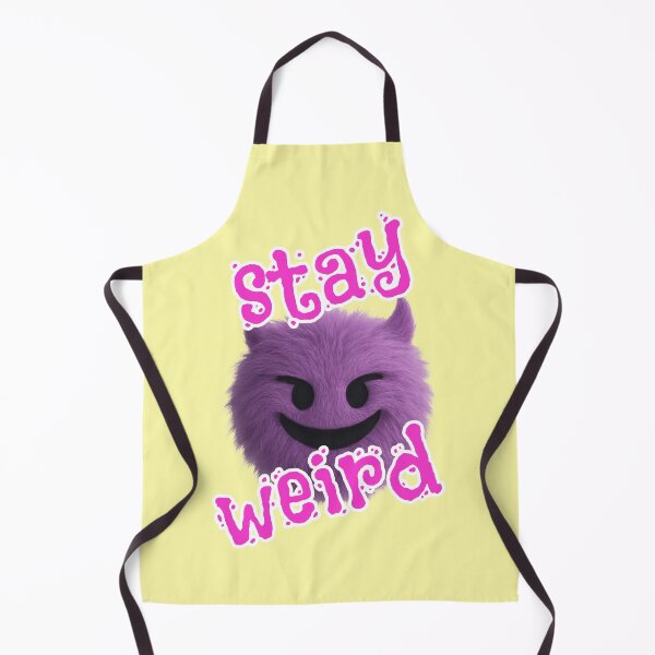 Item preview, Stay Weird Purple Fluffy Monster Saying Pink designed and sold by Mauswohn.