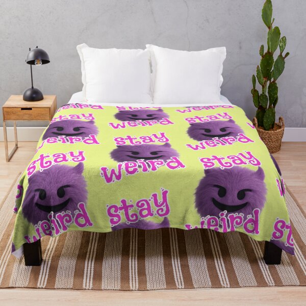 Item preview, Stay Weird Purple Fluffy Monster Saying Pink designed and sold by Mauswohn.