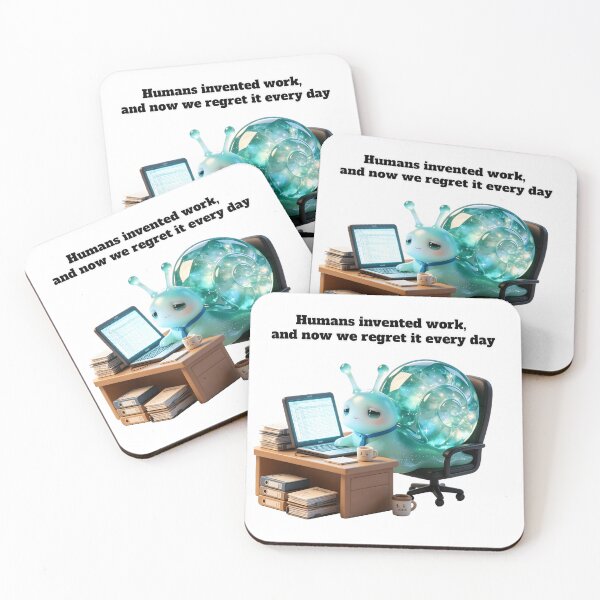 Item preview, Emerald Snail - Workplace Regret: The Invented Struggle designed and sold by ABYSSLAB.