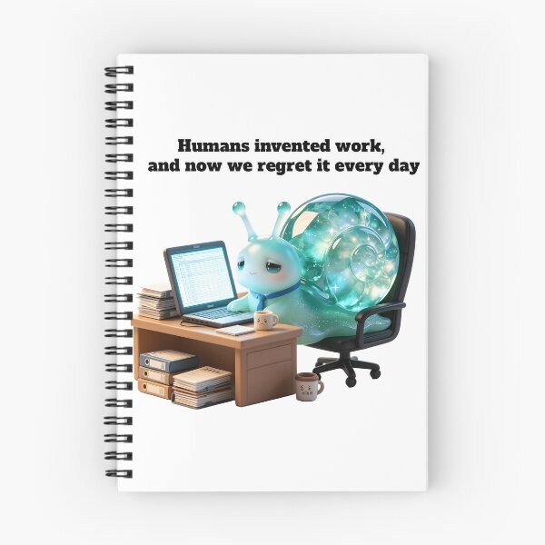 Item preview, Emerald Snail - Workplace Regret: The Invented Struggle designed and sold by ABYSSLAB.