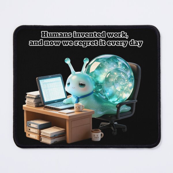 Item preview, Emerald Snail - Workplace Regret: The Invented Struggle designed and sold by ABYSSLAB.