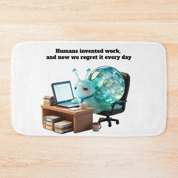Item preview, Emerald Snail - Workplace Regret: The Invented Struggle designed and sold by ABYSSLAB.