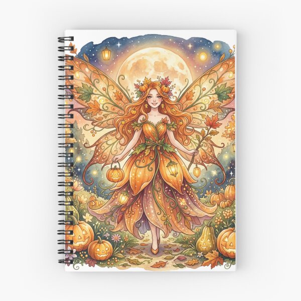 Item preview, Harvest Moon Fairy Queen – Enchanted Autumn Pumpkin Garden Watercolor Fantasy designed and sold by Dream Bloom Gallery.