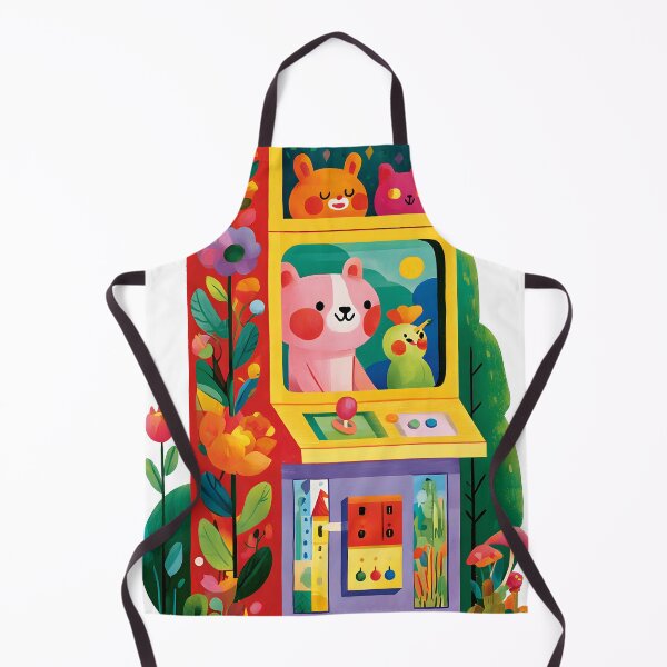 Item preview, Cute Retro Arcade Game Cabinet with Flowers Sticker designed and sold by AMIDATORA.