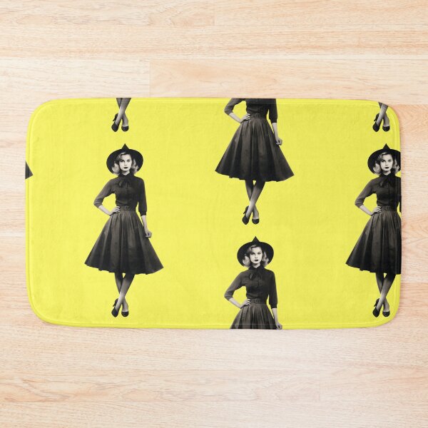Item preview, Witch in vintage dress with pointed hat, retro designed and sold by Mauswohn.