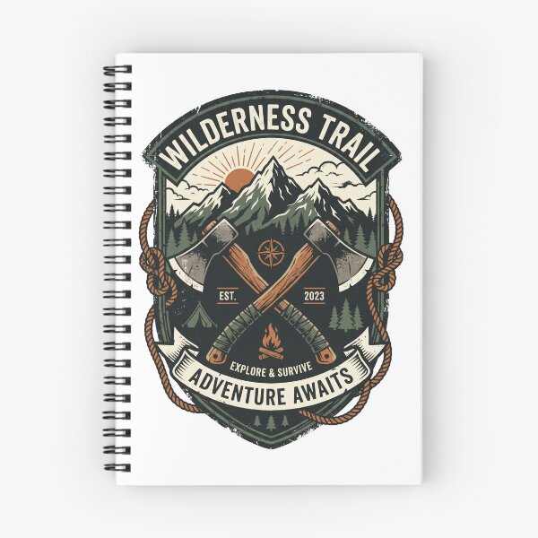 Item preview, Wilderness Trail Crossed Axes Adventure designed and sold by misbahsiro.