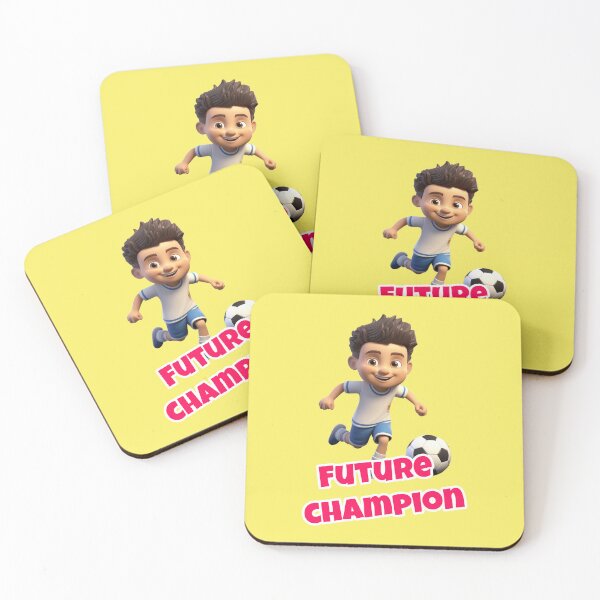Item preview, Future Champion boy at football training quote designed and sold by Mauswohn.
