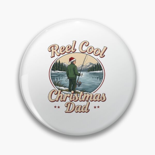 Item preview, Reel Cool Christmas Dad Fishing Holiday designed and sold by LuloCreative.