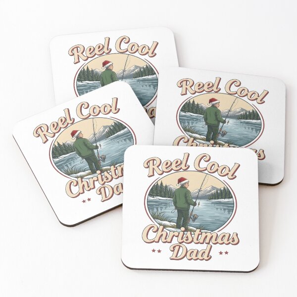 Item preview, Reel Cool Christmas Dad Fishing Holiday designed and sold by LuloCreative.