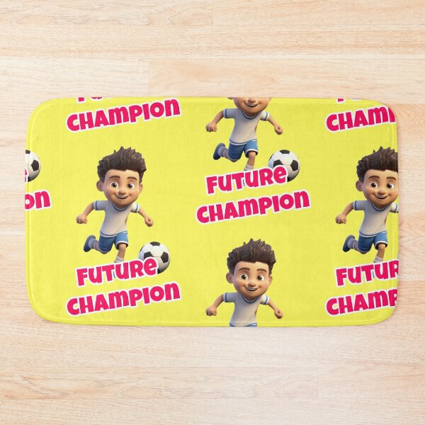 Item preview, Future Champion boy at football training quote designed and sold by Mauswohn.