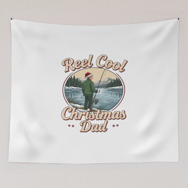 Item preview, Reel Cool Christmas Dad Fishing Holiday designed and sold by LuloCreative.