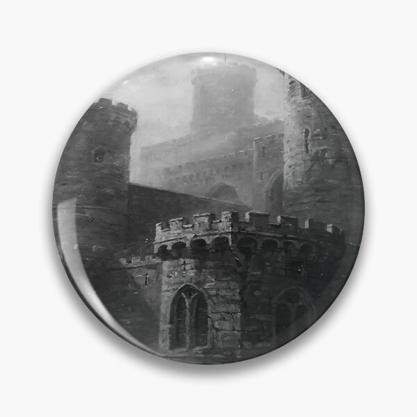 Item preview, Dark Gothic Castle in the Mist - Medieval Fortress Fantasy Art designed and sold by cr6zym1nd.