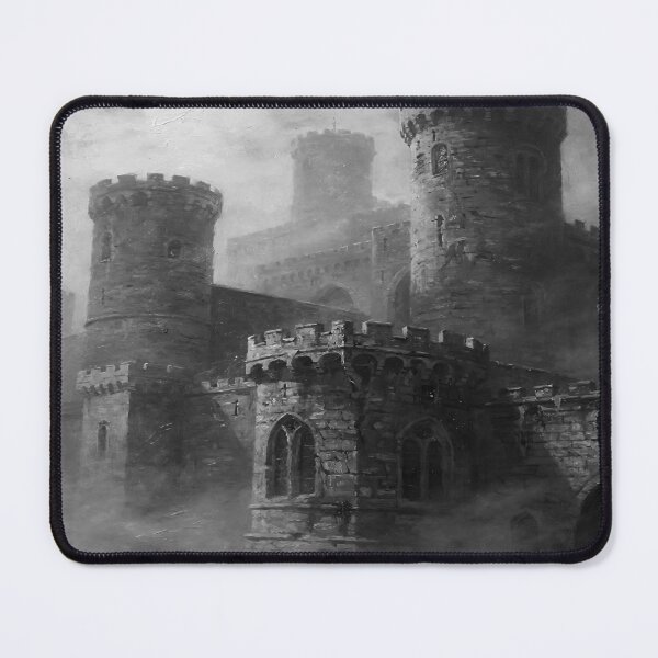 Item preview, Dark Gothic Castle in the Mist - Medieval Fortress Fantasy Art designed and sold by cr6zym1nd.