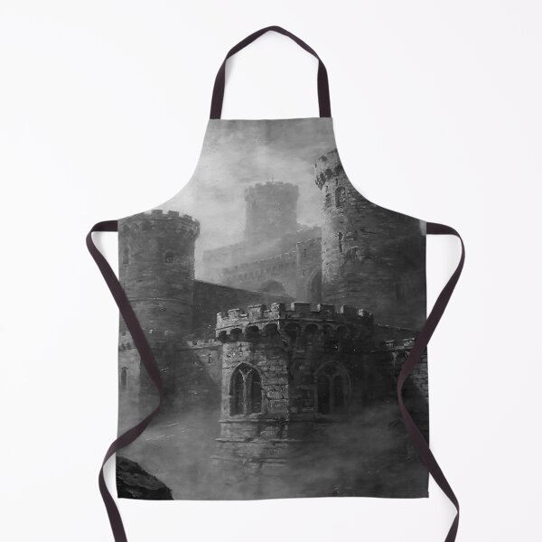 Item preview, Dark Gothic Castle in the Mist - Medieval Fortress Fantasy Art designed and sold by cr6zym1nd.