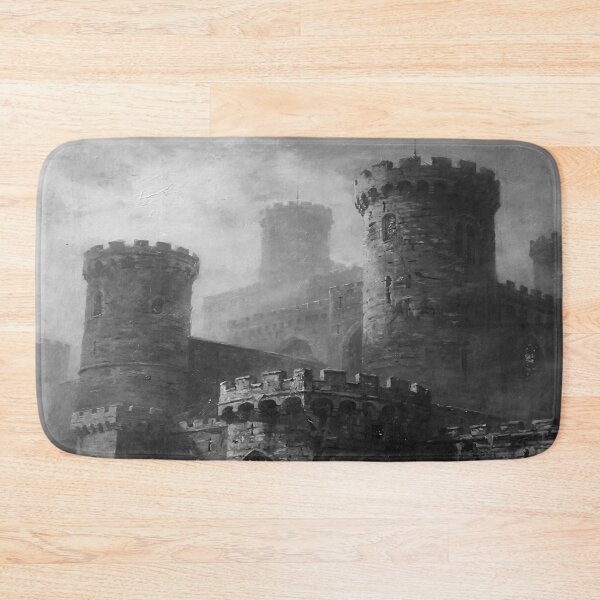 Item preview, Dark Gothic Castle in the Mist - Medieval Fortress Fantasy Art designed and sold by cr6zym1nd.