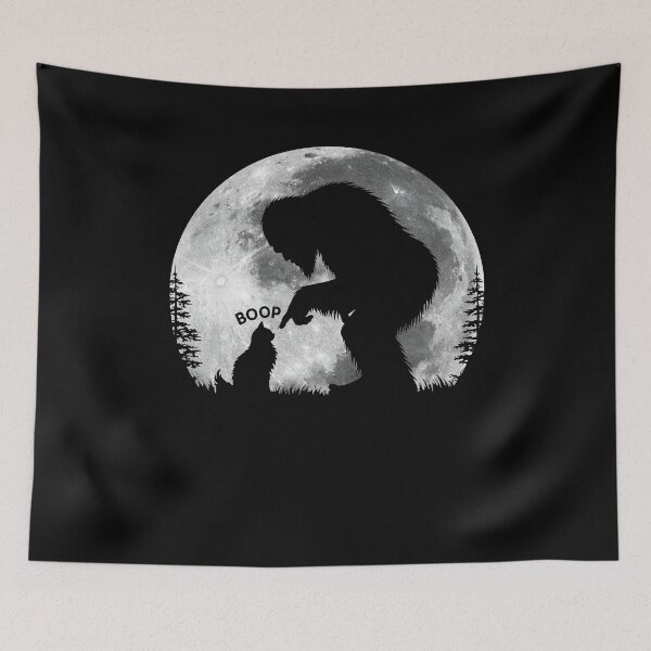 Item preview, Bigfoot Boop Cat Funny Meme designed and sold by suhairee-studio.