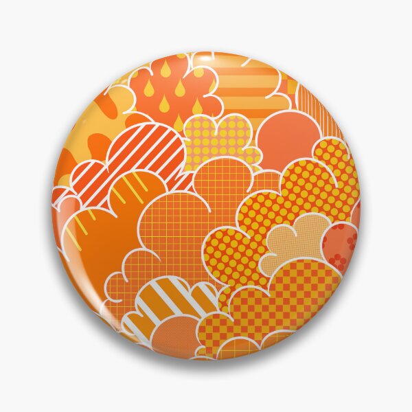 Item preview, Cartoon Cumulus - Orange Patchwork designed and sold by atalablues.