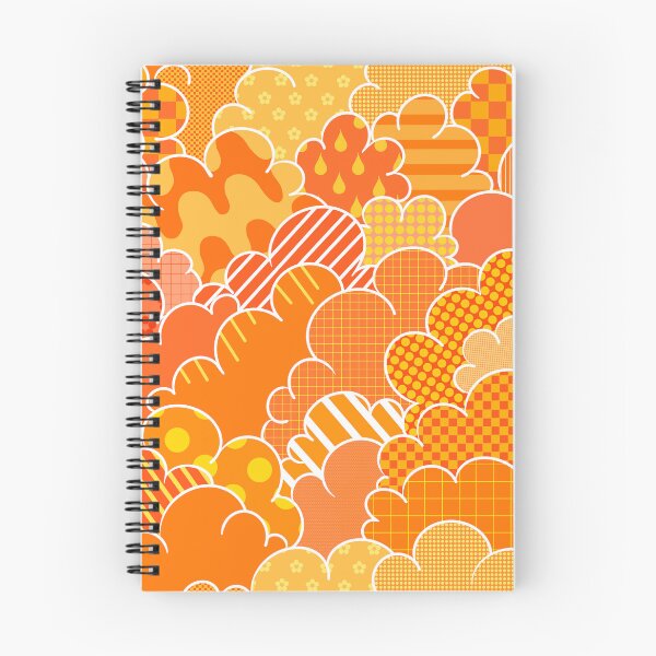 Item preview, Cartoon Cumulus - Orange Patchwork designed and sold by atalablues.