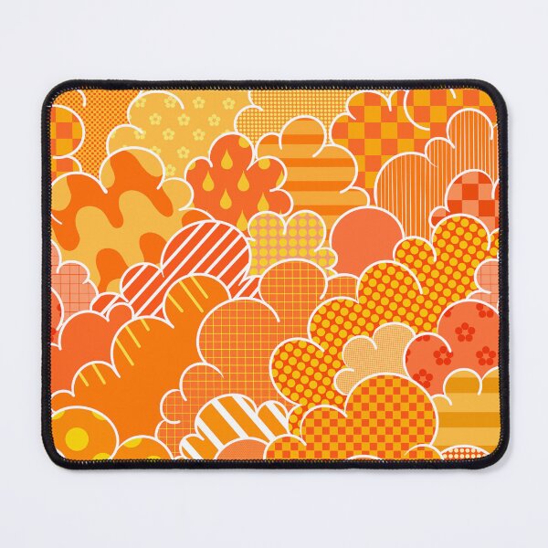 Item preview, Cartoon Cumulus - Orange Patchwork designed and sold by atalablues.