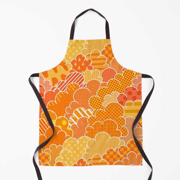 Item preview, Cartoon Cumulus - Orange Patchwork designed and sold by atalablues.