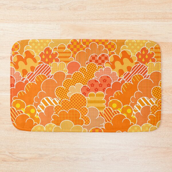 Item preview, Cartoon Cumulus - Orange Patchwork designed and sold by atalablues.