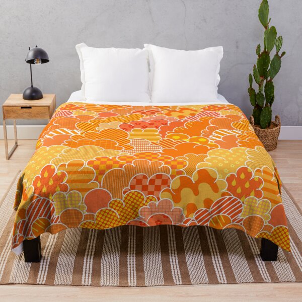 Item preview, Cartoon Cumulus - Orange Patchwork designed and sold by atalablues.