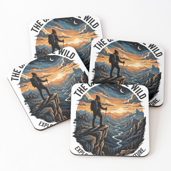 Item preview, The Call of the Wild Hiker Sunset designed and sold by misbahsiro.