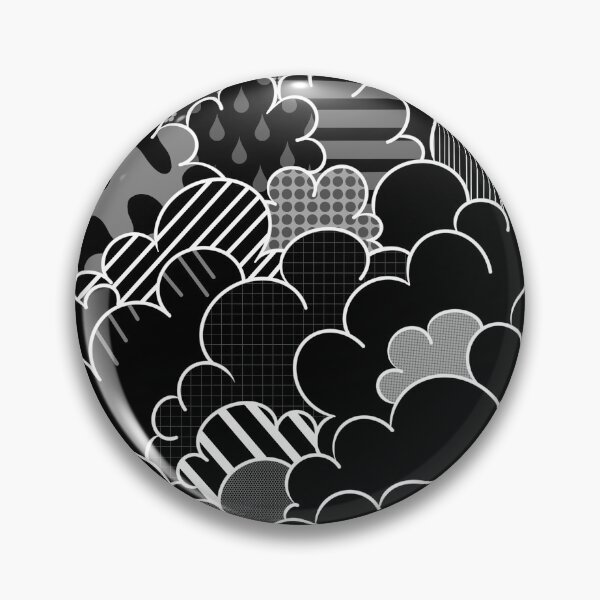 Item preview, Cartoon Cumulus - Dark Noir Patchwork designed and sold by atalablues.