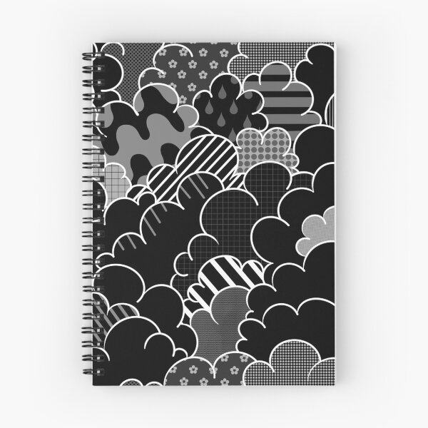 Item preview, Cartoon Cumulus - Dark Noir Patchwork designed and sold by atalablues.