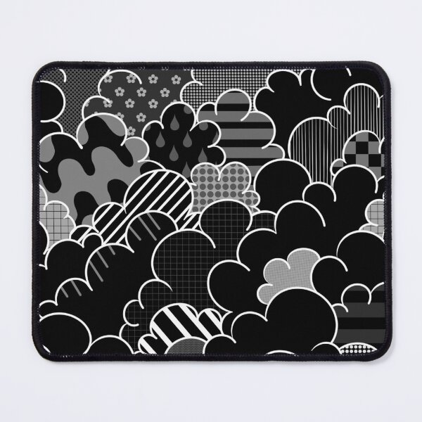 Item preview, Cartoon Cumulus - Dark Noir Patchwork designed and sold by atalablues.