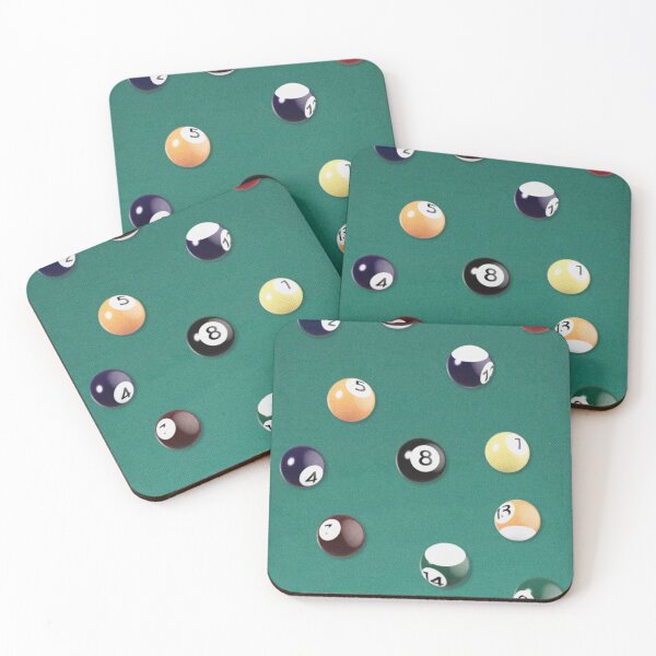 Item preview, billiard table with pool balls designed and sold by meuliasshop.