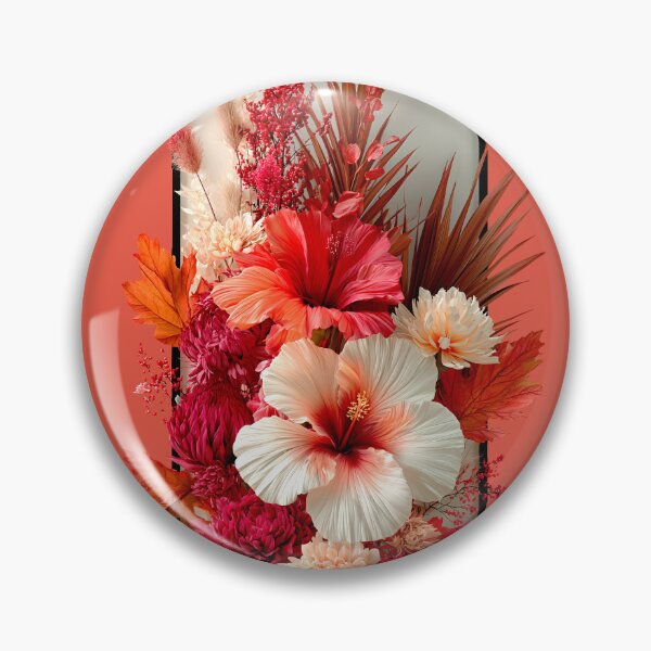 Item preview, Vibrant Red Floral Bouquet in Black Frame designed and sold by colorful-white.