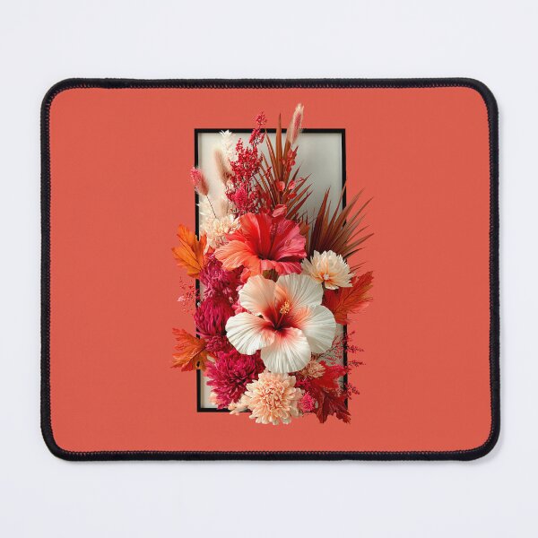 Item preview, Vibrant Red Floral Bouquet in Black Frame designed and sold by colorful-white.