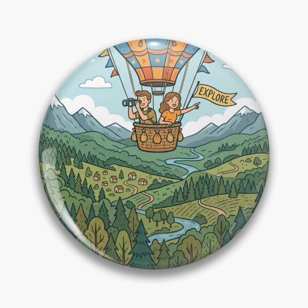 Item preview, Adventure Awaits Hot Air Balloon Journey designed and sold by misbahsiro.