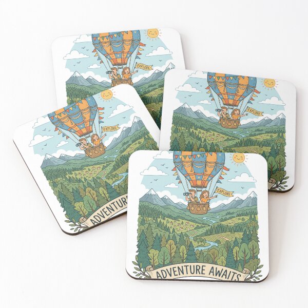 Item preview, Adventure Awaits Hot Air Balloon Journey designed and sold by misbahsiro.