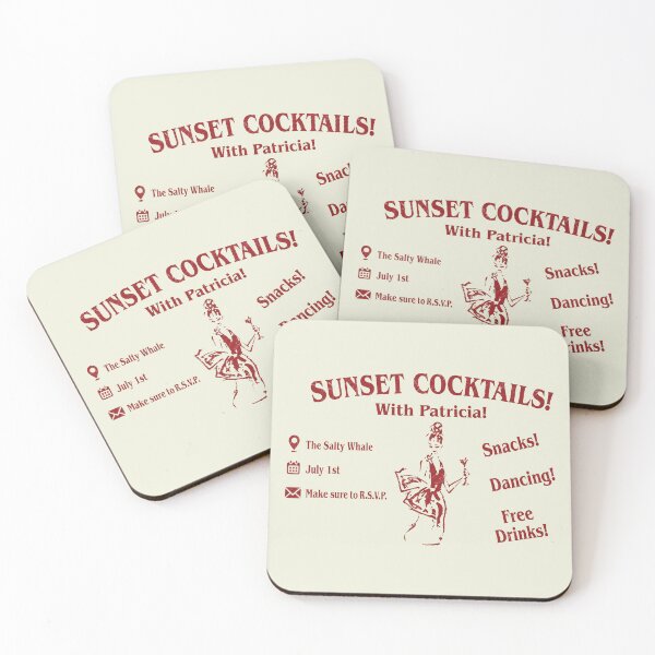 Item preview, Sunset Cocktails With Patricia Vintage 90s Movie designed and sold by Kovav.
