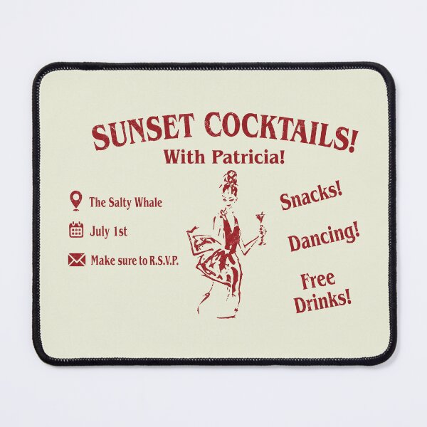 Item preview, Sunset Cocktails With Patricia Vintage 90s Movie designed and sold by Kovav.