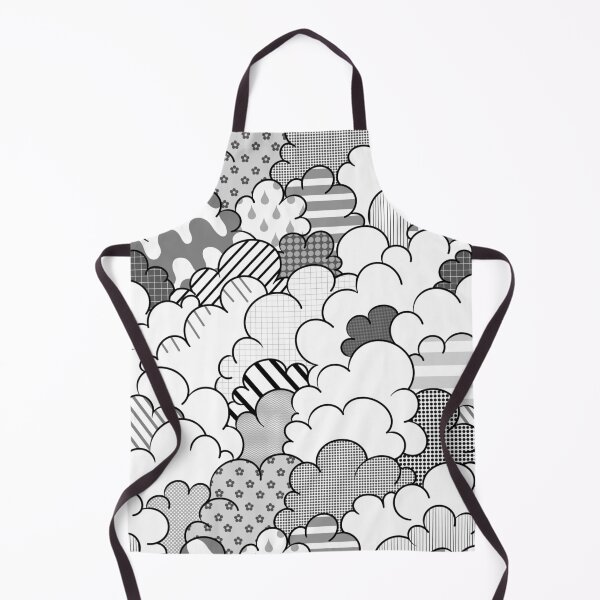 Item preview, Cartoon Cumulus - Light Noir Patchwork designed and sold by atalablues.