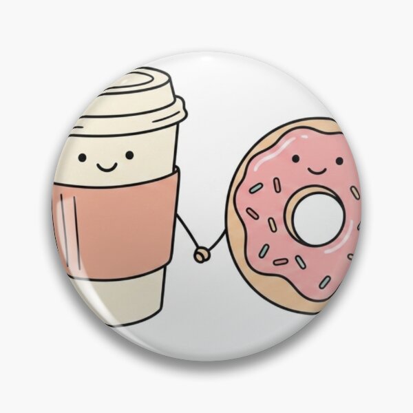 Item preview, Kawaii Coffee and Donut T-Shirt,Perfect Couple Gift Top designed and sold by GADS_STUDIO.