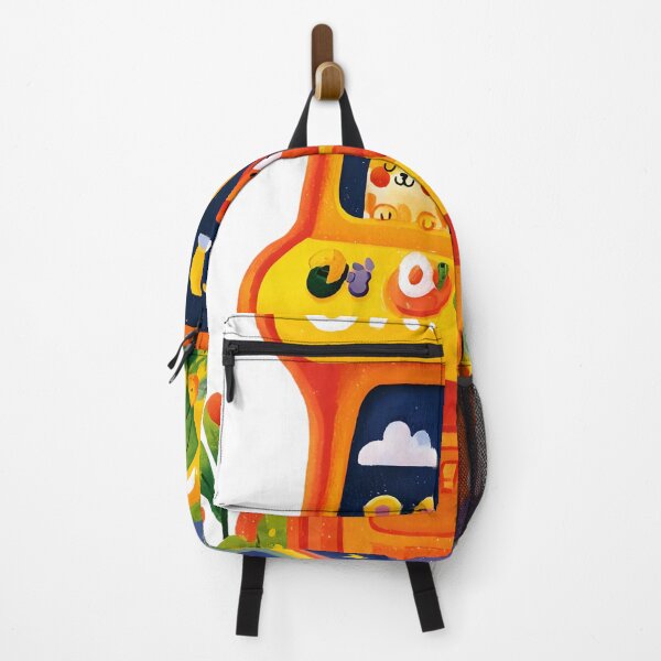 Item preview, Cute Orange Arcade Game Machine with Rainbow Sticker designed and sold by AMIDATORA.