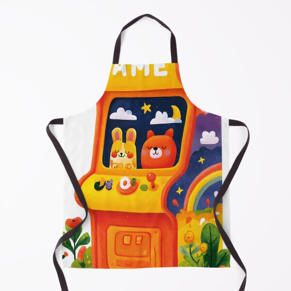 Item preview, Cute Orange Arcade Game Machine with Rainbow Sticker designed and sold by AMIDATORA.
