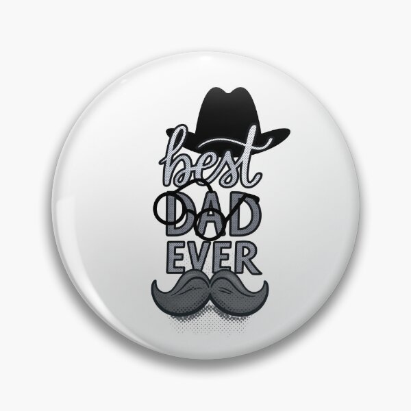 Item preview, Best Dad Ever with Black/White/Gray Mustache, Glasses & Hat designed and sold by jeweleddesigns.