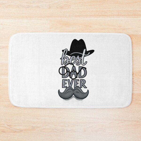 Item preview, Best Dad Ever with Black/White/Gray Mustache, Glasses & Hat designed and sold by JeweledDesigns.