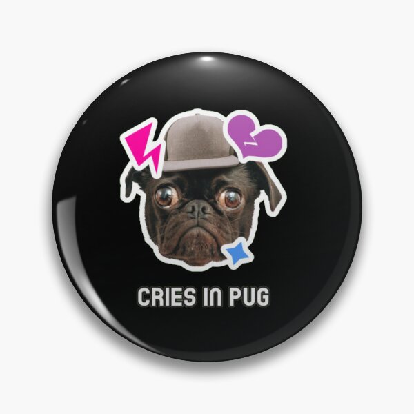 Item preview, Cries In Pug Funny Dog Meme designed and sold by GenZFashion000.