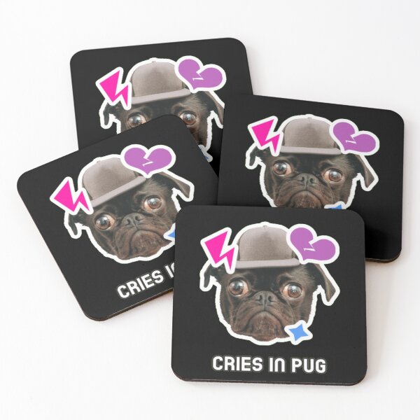 Item preview, Cries In Pug Funny Dog Meme designed and sold by GenZFashion000.