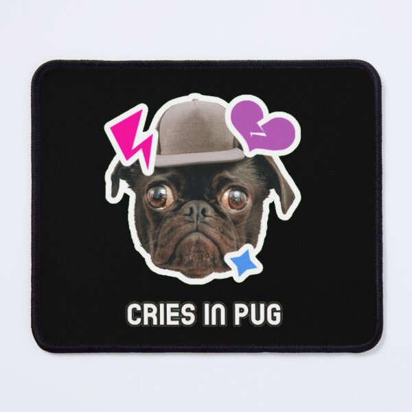 Item preview, Cries In Pug Funny Dog Meme designed and sold by GenZFashion000.